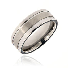 8mm Heavy Tungsten Carbide Ring With Premium Two Tone Finish Free Personalization