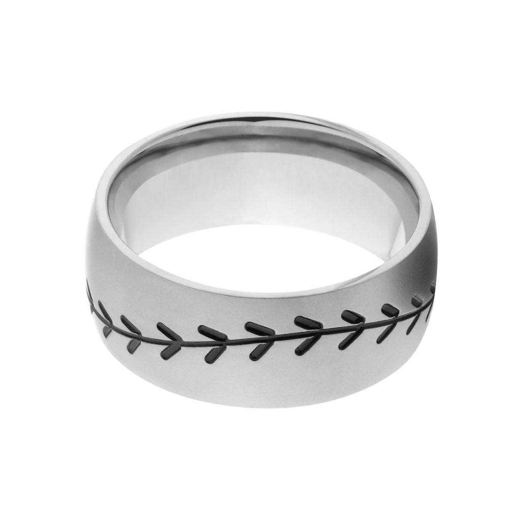 Titanium Baseball Band - Men's Wedding Ring