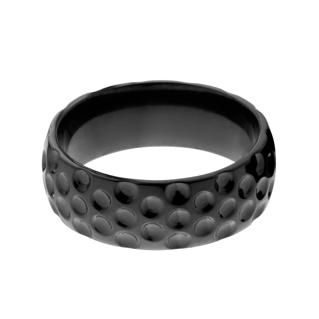 Black Zirconium Golf Ring - Men's Wedding Band