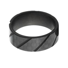 8mm wide Carbon Fiber Comfort Fit, Custom Ring:8F-ACFDiagonal Lines