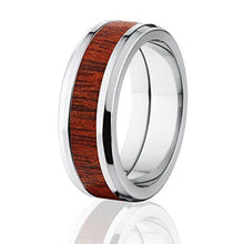 Blood Wood Rings,  Men's Hard Wood Wedding Band