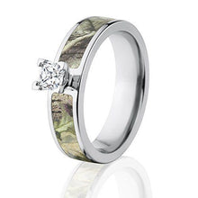 Camo Rings, Realtree AP Green Engagement Ring w/ 1/2 CTW 14k Setting