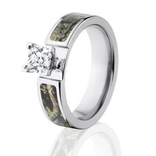 Mossy Oak Break Up Infinity Camo Ring w/ 1 CTW 14k Prong Setting