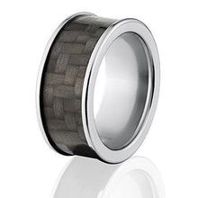 Titanium Carbon Fiber Ring, Men's Carbon Wedding Rings