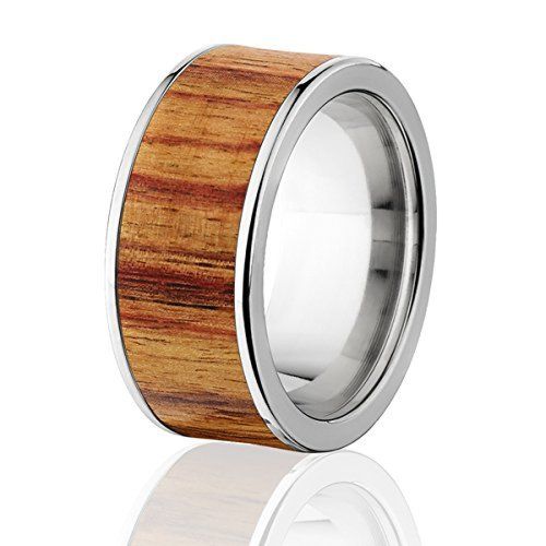 New Tulip Wood Rings,  Exotic Hard Wood Wedding Band