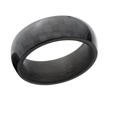 8mm wide Carbon Fiber Comfort Fit, Custom Ring:8HR-ACF