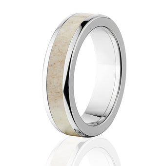 6mm Antler Ring - Men's Titanium Wedding Band