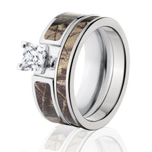 Camo Rings for Women, RealTree AP Camo Bridal Set