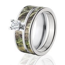 RealTree Green Camo Bridal Set, Womens Green Camo Rings