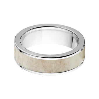 7mm Antler Ring - Titanium Men's Wedding Bands