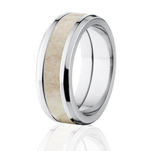 8mm Antler Ring - Men's Titanium Wedding Bands