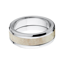 8mm Antler Ring - Men's Titanium Wedding Bands