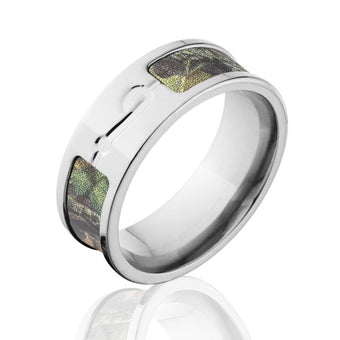 New Break Up Camo Rings, Men's Titanium Camo & Fishing Ring