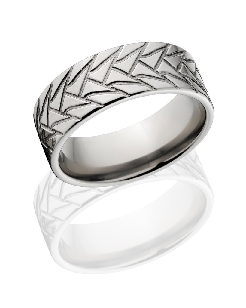 Titanium Tire Band - Men's Wedding Rings