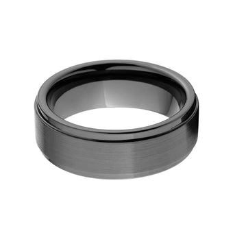 Men's Black Ceramic Ring - Men's Wedding Bands