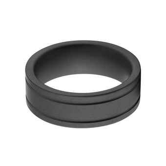 Black Ceramic Men's Wedding Bands - Ceramic Men's Rings