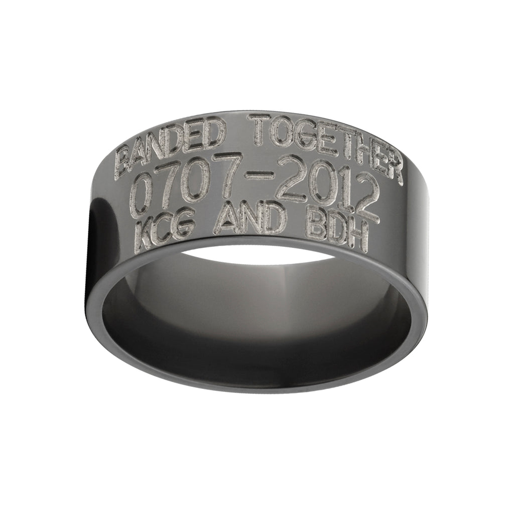 TASHKURST Matte black Bts Jimin Name Craved Stone Ring For Men And Boys  Stainless Steel Cubic Zirconia Black Silver Plated Ring Price in India -  Buy TASHKURST Matte black Bts Jimin Name