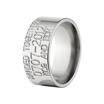 10mm Titanium Duck Band Ring - Men's Wedding Bands