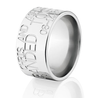 Cobalt Duck Band Ring - Men's Wedding Bands