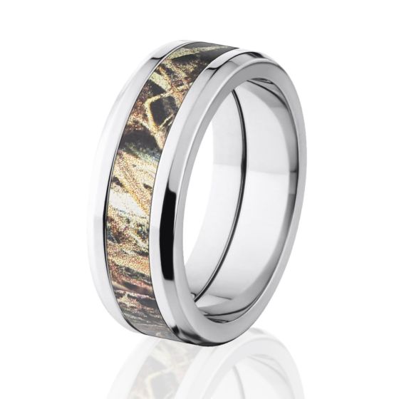 Stylish Duck Blind Mossy Oak Camo Rings, Mossy Oak Rings,Camouflage Wedding Rings