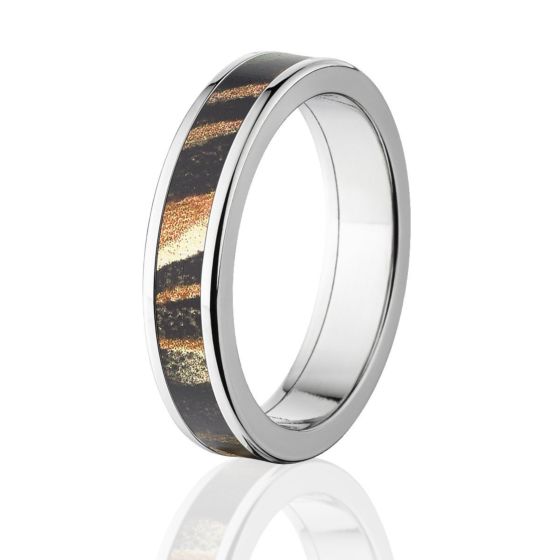 Camo Rings, Shadow Grass Camouflage Wedding Band