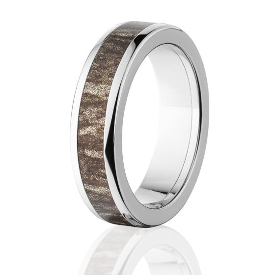 6 MM Bottomland Camouflage Rings, Camouflage Wedding Band