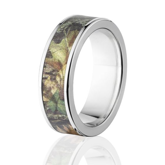 Mossy Oak Rings, Camo Wedding Bands, Titanium New Breakup Camo Rings