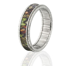 Mossy Oak Camo Rings, Obsession Camo Bands, Damascus Steel