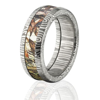 USA Made Camo Wedding Rings, DuckBlind Camo Band