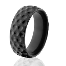 Black Zirconium Golf Ring - Men's Wedding Band