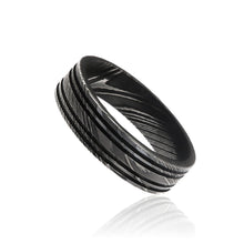 Damascus Steel Bands Premium Wedding Rings 6mm Wide Comfort Fit